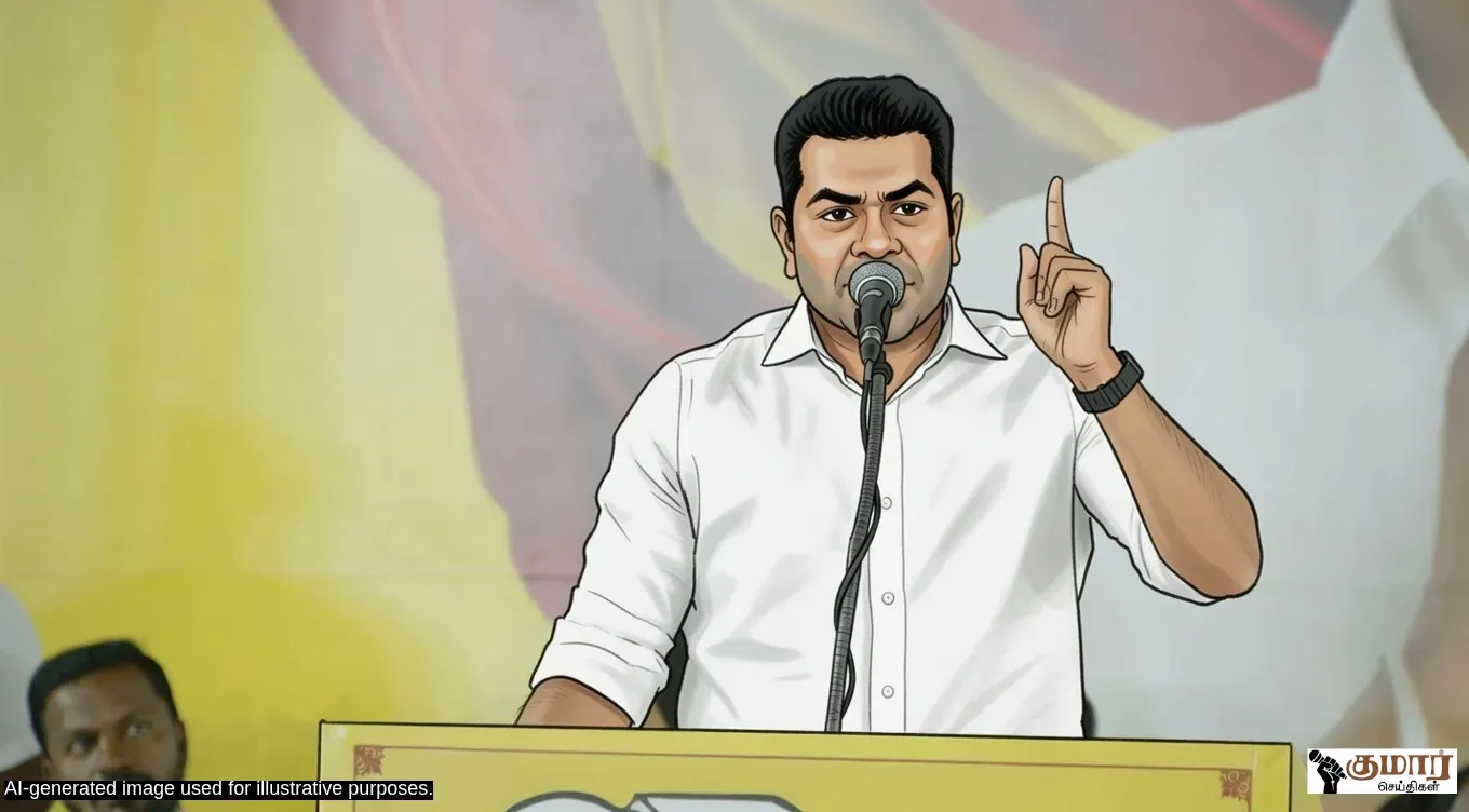 இவரு பேரு இனி 'குவார்ட்டர் முதல்வர்'! – திமுக-வை கிழித்து தொங்கவிட்ட ஆதவ் அர்ஜுனா! மேடையில் தெறித்த அதிரடி விமர்சனம்!