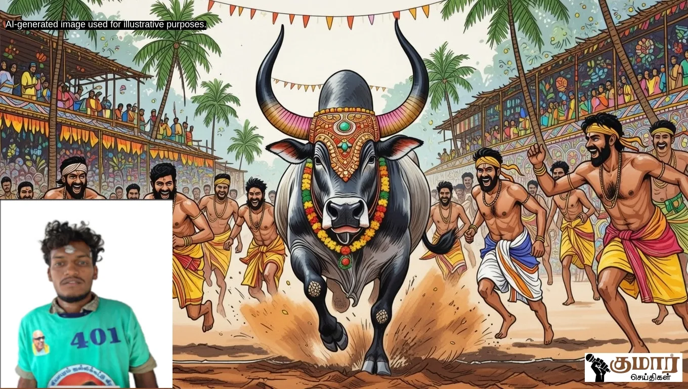 வாடிவாசலில் ஒரு சிங்கம்! 22 காளைகளை சரித்து கார் பரிசை தட்டித்தூக்கிய வலையங்குளம் பாலமுருகன் - அவனியாபுரத்தில் மிரட்டல் வெற்றி!