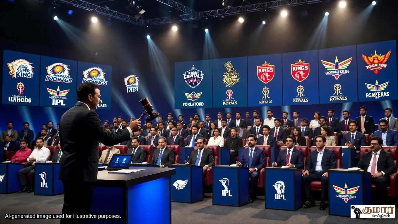 IPL 2026 மினி ஏலம் – அணிகள் மற்றும் அதிரடி வாங்கிய வீரர்கள் பட்டியல்.