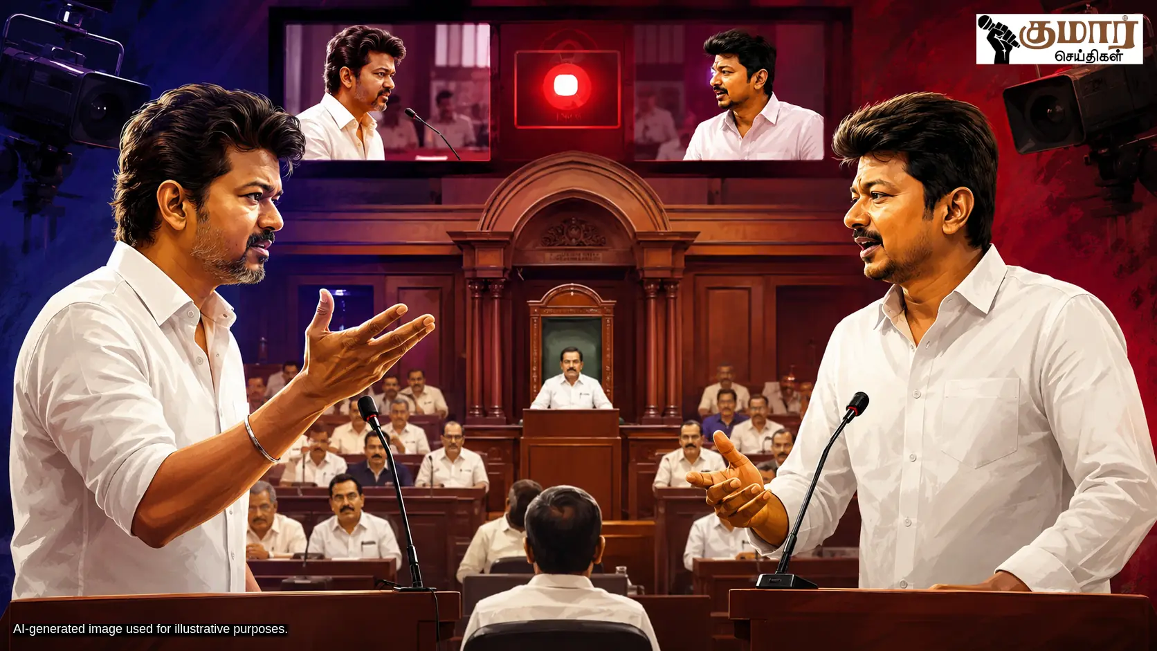சட்டமன்ற நேரலை வெளிச்சம்: திமுகவிற்குப் பெரும் சோதனையைக் கொடுத்த தவெகவின் அதிரடி வியூகம்!