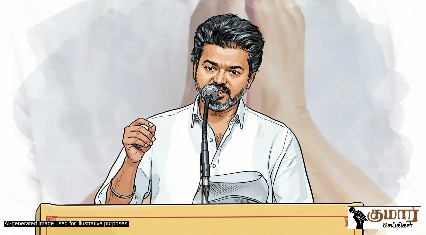 காசு இல்லன்னு பொய் சொல்றாங்க.. ஆனா ‘ஸ்டாலின் சார் டாக்ஸ்’ மட்டும் நடக்குது! - மேடையில் சீறிய தவெக தலைவர் விஜய்!