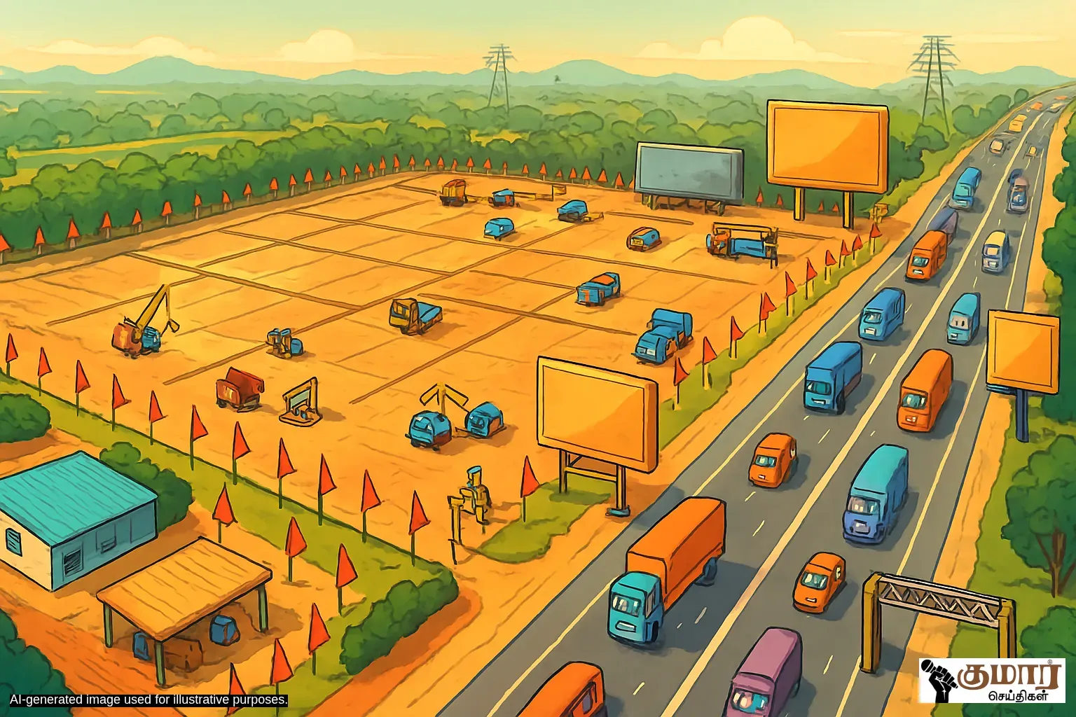 ஈரோடு விஜயமங்கலத்தில் 16 ஏக்ர் பரப்பளவில் TVK மக்கள் சந்திப்பு KAS தலைமையில் பணிகள் மும்முரம்.