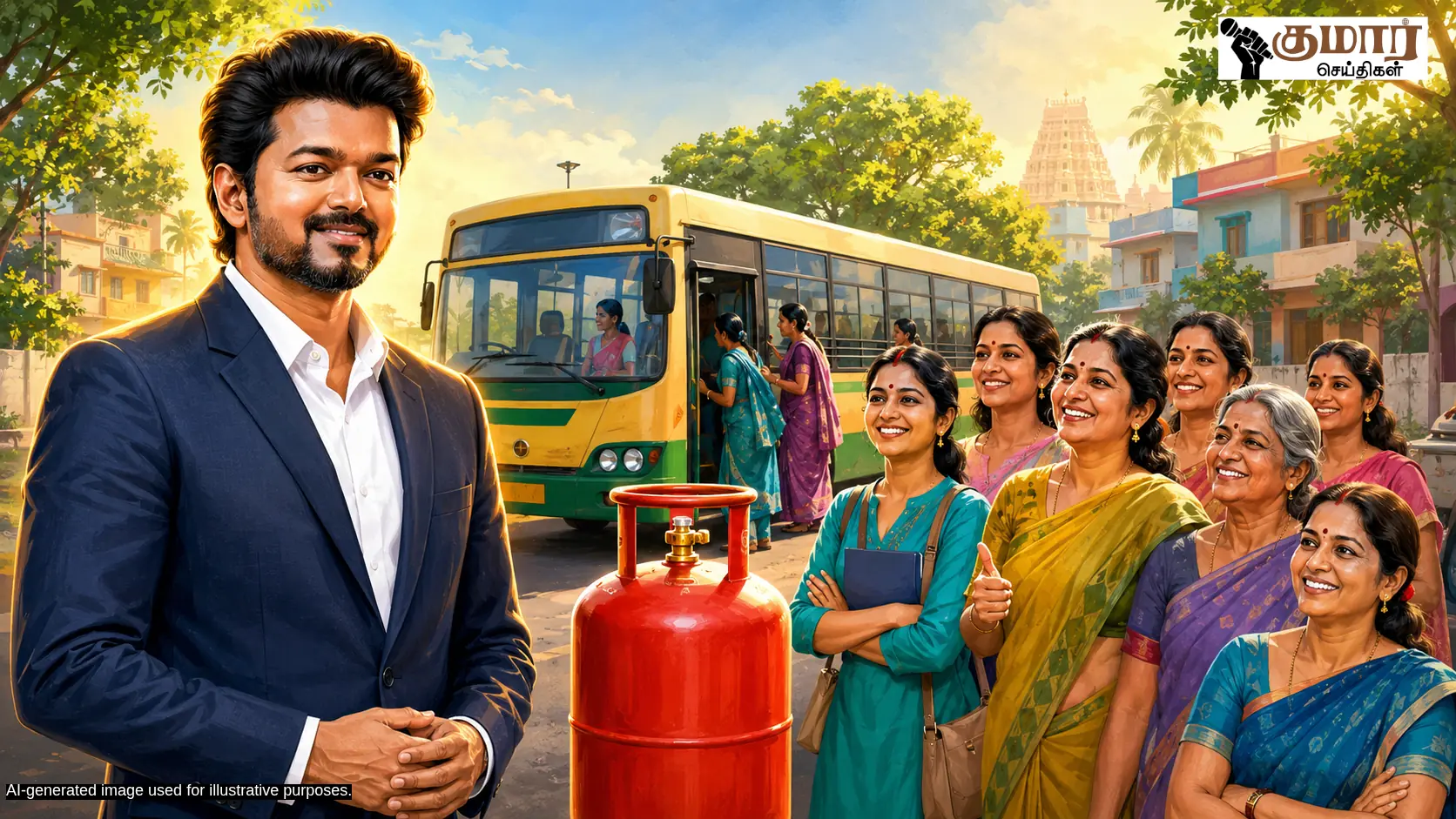 மகளிருக்கு ஜாக்பாட்! ஆண்டுக்கு 3 இலவச சிலிண்டர் & விரிவுபடுத்தப்படும் 'வெற்றி பயணம்' திட்டம்!